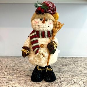 New Holiday Plush Snowman 24” tall